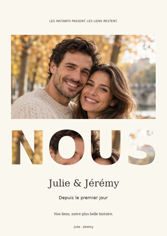 Exemple illustratif : NOUS, en toutes lettres